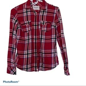 Aeropostale plaid long sleeve shirt Sz S